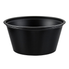 Dart Solo P325BLK 3.25 oz Plastic Souffle / Portion Cups, Black - 2500 / Case