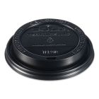 Solo TLB316-0004 Traveler Lid for select* Solo 10 oz Squat, 12 oz, 16 oz, 20 oz, 24 oz Hot Cups, Black - 1000 / Case