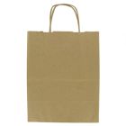 Duro Bag 87523 Jr. Mart Medium Square Paper Shopping Bags, 65#, 13" x 7" x 13", Kraft - 250 / Case