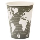 Eco-Products EPBHC12WA 12 oz Paper Hot Cups, PLA Lining, World Art Design - 1000 / Case