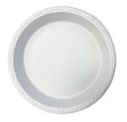 Ecopax PP091 9" Pebble Plates, Mineral / Polypropylene, White - 400 / Case