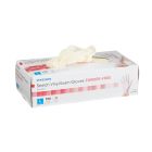 McKesson Stretch Vinyl Exam Gloves, Powder Free, Smooth, Large, Ivory - 100 / Case