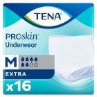 TENA ProSkin Fully Breathable Absorbent Underwear, Medium (34-44 in.), Extra - 64 / Case