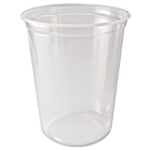 Fabri-Kal PK32T-C Pro-Kal 32 oz Plastic Deli Containers, Polypropylene, Clear - 500 / Case