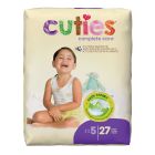 Cuties Baby Diapers, Size 5 (27+ lbs) - 108 / Case