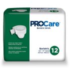 ProCare Bariatric Adult Diapers with Tabs, 2X-Large (62-73 in.), Heavy Absorbency - 48 / Case