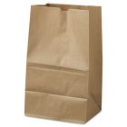 General GK20S500 20 lb Squat Paper Grocery Bags, 40#, 8-1/4" x 5-15/16" x 13-3/8", Kraft - 500 / Case