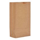 General GK10500 #10 Paper Grocery Bags, 35#, 6-5/16" x 4-3/16" x 13-3/8", Kraft - 500 / Case