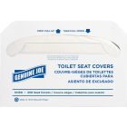 Genuine Joe 10150 Toilet Seat Covers, Half Fold, Recycled, White - 2500 / Case