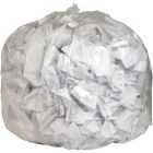 Genuine Joe 01016 56 Gallon Trash Can Liners / Garbage Bags, 0.8 Mil, 43" x 48", Clear - 100 / Case
