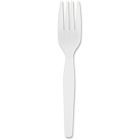 Genuine Joe 0010430 Plastic Forks, Heavyweight Polystyrene, White - 4000 / Case