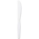 Genuine Joe 10431 Plastic Knives, Heavyweight Polystyrene, White - 4000 / Case