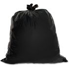 Genuine Joe 01532 30 Gallon Trash Can Liners / Garbage Bags, 1.5 Mil, 30" x 36", Black - 100 / Case