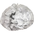 Genuine Joe 01755 7-10 Gallon Trash Can Liners / Garbage Bags, 8 Mic, 24" x 24", Clear - 1000 / Case