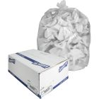 Genuine Joe 01757 31-33 Gallon Trash Can Liners / Garbage Bags, High Density, 33" x 40", Clear - 500 / Case
