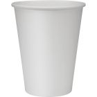 Genuine Joe 19047 12 oz Paper Hot Cups, Poly-Lined, White - 1000 / Case