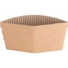 Genuine Joe 19049 Hot Cup Sleeves for Genuine Joe 10-16 oz Paper Cups, Corrugated, Brown - 1000 / Case