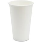 Genuine Joe 19050 16 oz Paper Hot Coffee Cups, White - 1000 / Case