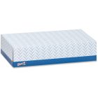 Genuine Joe 26100 Facial Tissue, 2 Ply, Recycled, 100 Sheets / Flat Box, White - 30 / Case