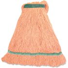 Genuine Joe MOR1B Orange Rayon / Cotton Mop Heads, 16 oz - 12 / Case