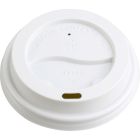 Genuine Joe 11259 Lids for Genuine Joe 10 oz, 12 oz, 16 oz, 20 oz Paper Hot Cups, White Plastic - 1000 / Case