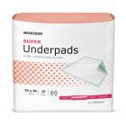 McKesson Super Underpads, 30" x 36", Moderate Absorbency - 100 / Case