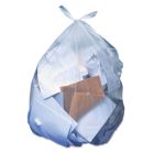 Heritage H7658SC 60 Gallon Trash Can Liners / Garbage Bags, 1.1 Mil LLDPE, 38" x 58", Clear - 100 / Case