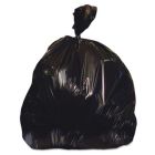 Heritage H8046HK 45 Gallon Trash Can Liners / Garbage Bags, 40" x 46", 0.7 Mil, LLDPE, Black - 125 / Case
