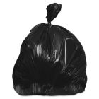 Heritage X7258AK 55 Gallon Trash Can Liners / Garbage Bags, 1.5 Mil Eq., Repro, 36" x 58", Black - 100 / Case
