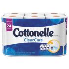 Kimberly-Clark 12456 Cottonelle CleanCare Toilet Paper, 1 Ply Clean Ripple, 170 Sheets / Standard Roll - 48 / Case