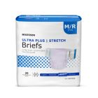 McKesson Ultra Plus Stretch Adult Diapers with Tabs, Medium (32-54 in.), Heavy Absorbency - 80 / Case