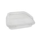 Pactiv YCI811100000 SmartLock ClearView Plastic Hinged Lid Containers, OPS, 9.22" x 8.875" x 2.9", Clear - 200 / Case