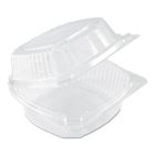 Pactiv YCI81160 Clearview SmartLock Plastic Hinged Containers, 20 oz, 5.75" x 6" x 3", Clear - 500 / Case