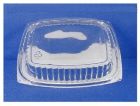 Pactiv YCN8520100D0 Clearview Plastic Dome Lid for MicroMax 16 oz, 24 oz, 32 oz Trays, Clear - 252 / Case