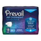 Prevail Air Overnight Adult Diapers with Tabs, Size 2 (Large 45-62 in.) - 18 / Case