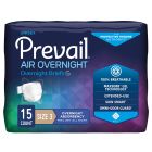 Prevail Air Overnight Adult Diapers with Tabs, Size 3 (58-70 in.) - 15 / Case