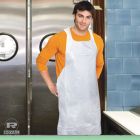 AmerCareRoyal DA2846 Disposable Aprons, Poly, 28" x 46", White - 1000 / Case