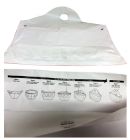 Pan Pacific 1SG211910WT2 Seal 2 Go Tamper Evident Home Meal Delivery Bags, 21" x 19" x 10", White - 250 / Case