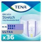TENA ProSkin Stretch Adult Diapers with Tabs, Medium (33-52 in.), Ultra - 36 / Case