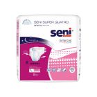 Seni Super Quatro Adult Diapers with Tabs, Large (45 to 59 in.), Overnight / Severe - 36 / Case