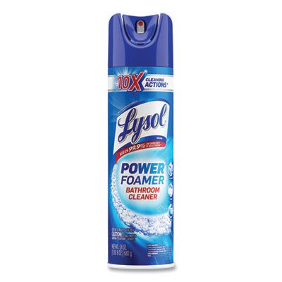 Reckitt Benckiser 02569 Lysol Power Foamer Bathroom Cleaner, 24 oz Aerosol Spray Can - 12 / Case