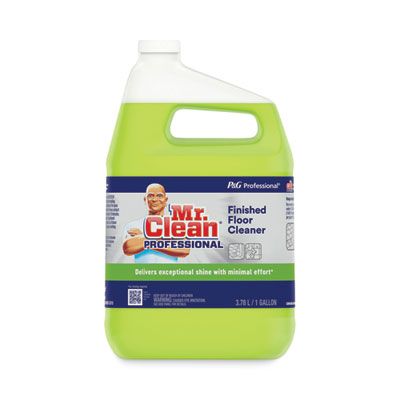 P&G 02621 Mr. Clean Professional Finished Floor Cleaner, Lemon Scent, 1 Gallon Bottle - 3 / Case