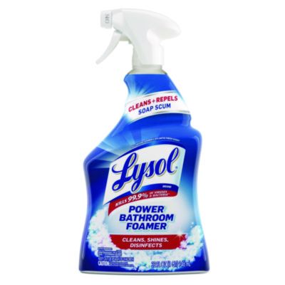 Reckitt Benckiser 02699 Lysol Disinfectant Power Bathroom Foamer Cleaner, 32 oz Spray Bottle - 12 / Case