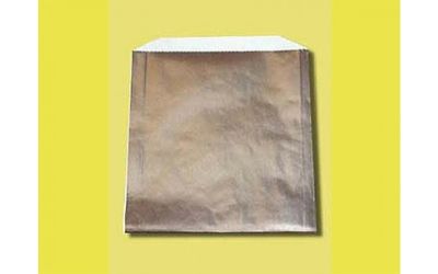 Fischer Paper 806 Foil Paper Lined Sandwich Bags, 6" x 3/4" x 6-1/2" - 1000 / Case
