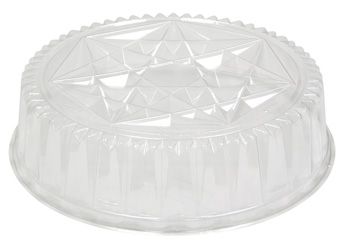 Pactiv P4412 SmartLock Dome Lid for Caterware 12" Trays, Clear - 50 / Case