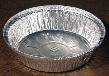 Pactiv Y52725 7" Aluminum Carry Out Containers, Round, 24 oz - 250 / Case