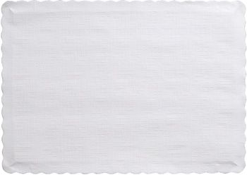 Creative Converting 863272B Touch of Color Paper Placemats, 14.5" x 10", White - 600 / Case