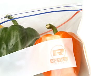AmerCareRoyal ZBG1315 Zip-It 2 Gallon Plastic Bags, 13" x 15.63", Clear  - 100 / Case