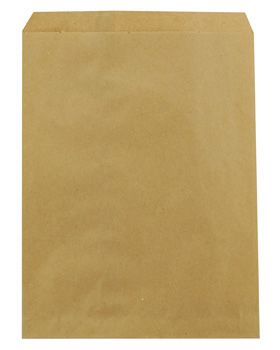 Duro 14852 Notion Paper Merchandise Bags, 30#, 8.5" x 11", Kraft - 2000 / Case