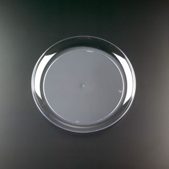 EMI Yoshi YCW9 Clear Ware 9" Plastic Plates - 250 / Case